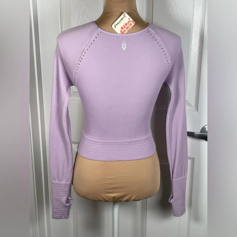 Free People Movement Cut It Out Long Sleeved Top Sz M/L NWT‎